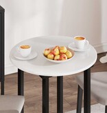 VidaXL Tafelblad Hoogglans wit 60 x 60 x 1.5 cm Bewerkt hout