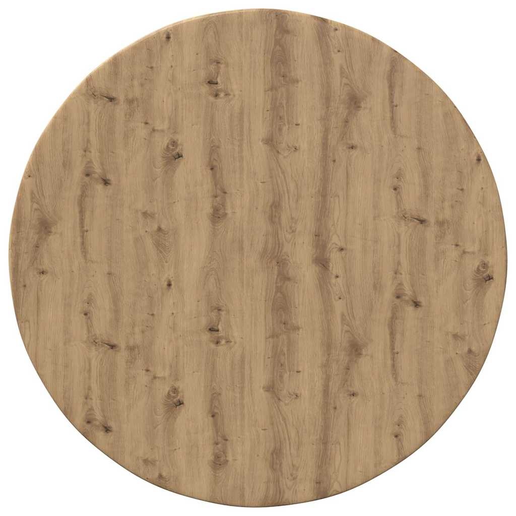 VidaXL Tafelblad artisanaal eikenkleurig 50 x 50 x 1.5 cm Bewerkt hout