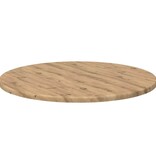 VidaXL Tafelblad artisanaal eikenkleurig 50 x 50 x 1.5 cm Bewerkt hout