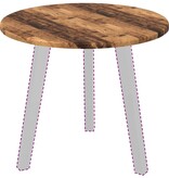 VidaXL Tafelblad Oud hout 50 x 50 x 1.5 cm Bewerkt hout