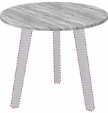 VidaXL Tafelblad Grijs sonoma 50 x 50 x 1.5 cm Bewerkt hout