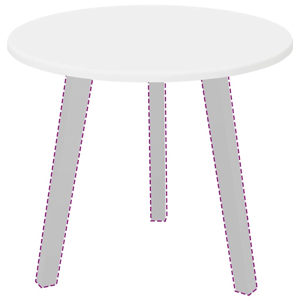 VidaXL Tafelblad Wit 50 x 50 x 1.5 cm Bewerkt hout