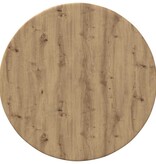 VidaXL Tafelblad artisanaal eikenkleurig 40 x 40 x 1.5 cm Bewerkt hout