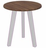 VidaXL Tafelblad bruin eikenkleur 40 x 40 x 1.5 cm Bewerkt hout