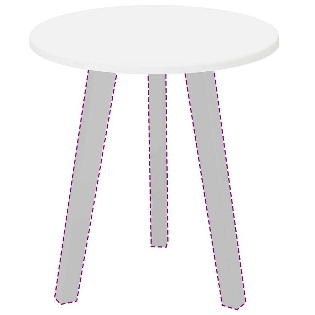 VidaXL Tafelblad Wit 40 x 40 x 1.5 cm Bewerkt hout