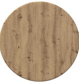 VidaXL Tafelblad artisanaal eikenkleurig 30 x 30 x 1.5 cm Bewerkt hout