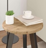 VidaXL Tafelblad artisanaal eikenkleurig 30 x 30 x 1.5 cm Bewerkt hout