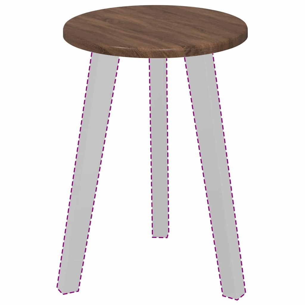 VidaXL Tafelblad bruin eikenkleur 30 x 30 x 1.5 cm Bewerkt hout