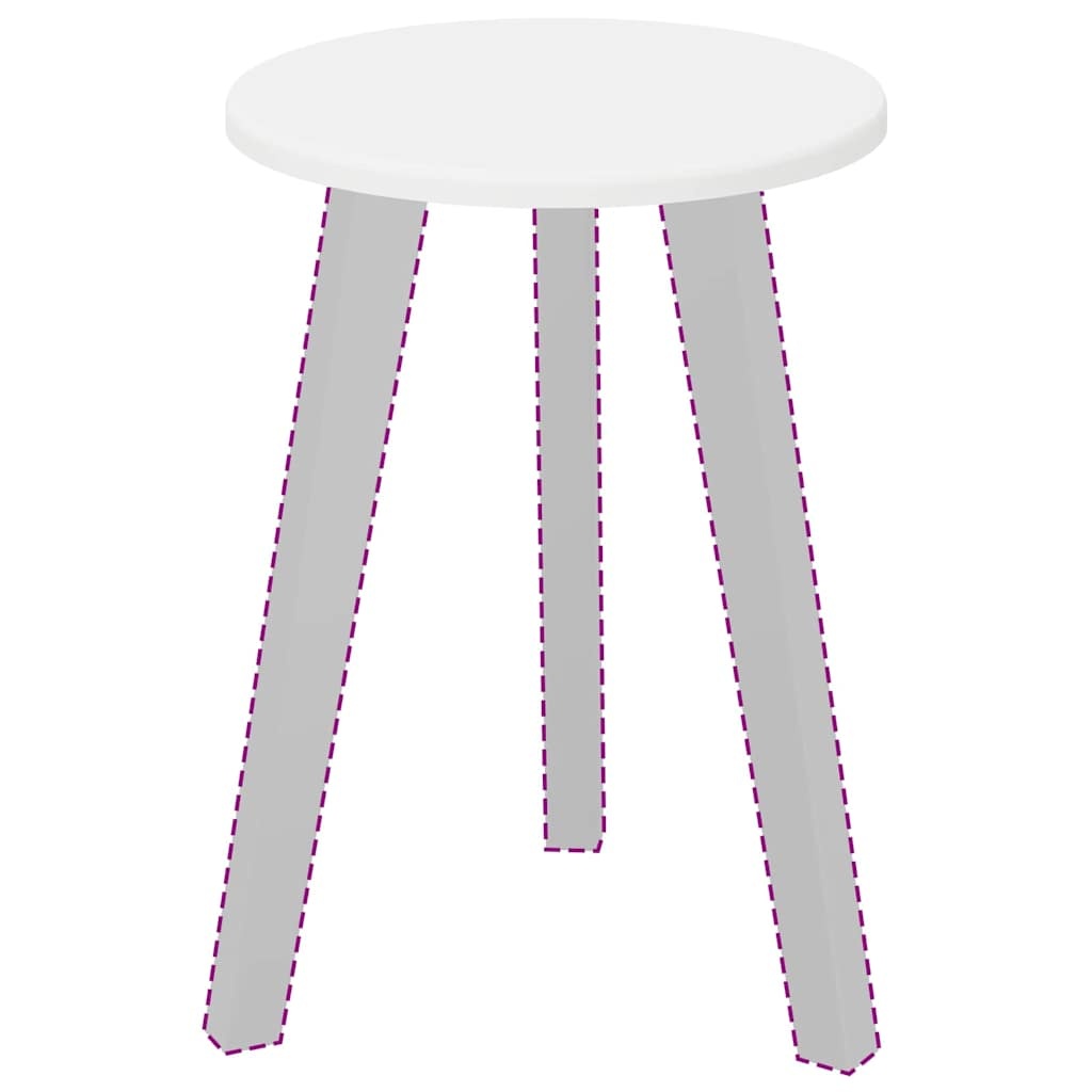 VidaXL Tafelblad Wit 30 x 30 x 1.5 cm Bewerkt hout