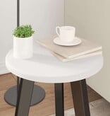 VidaXL Tafelblad Wit 30 x 30 x 1.5 cm Bewerkt hout