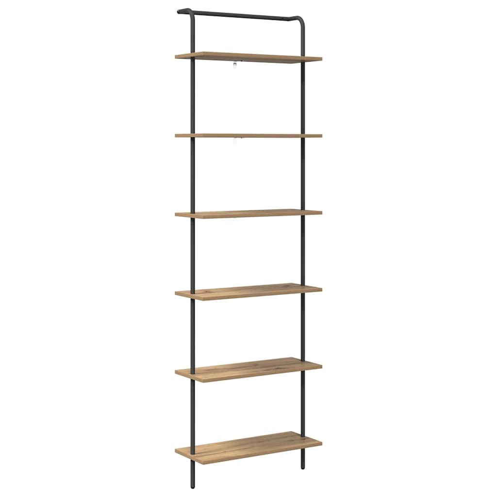 VidaXL Boekenkast artisanaal eikenkleurig 60 x 24 x 203 cm