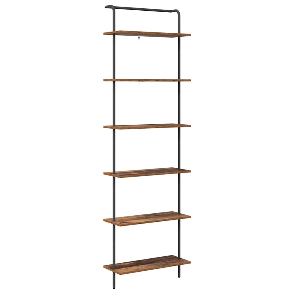 VidaXL Boekenkast Oud hout 60 x 24 x 203 cm Bewerkt hout