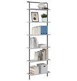 VidaXL Boekenkast Grijs sonoma 60 x 24 x 203 cm Bewerkt hout