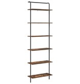 VidaXL Boekenkast Gerookt eiken 60 x 24 x 203 cm Bewerkt hout