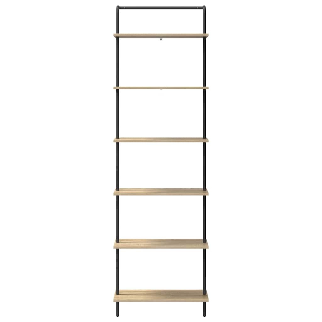 VidaXL Boekenkast Sonoma eiken 60 x 24 x 203 cm Bewerkt hout