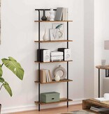 VidaXL Boekenkast Oud hout 60 x 24 x 168 cm Bewerkt hout