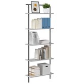 VidaXL Boekenkast Grijs sonoma 60 x 24 x 168 cm Bewerkt hout