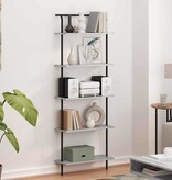 VidaXL Boekenkast Grijs sonoma 60 x 24 x 168 cm Bewerkt hout