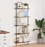 VidaXL Boekenkast Gerookt eiken 60 x 24 x 168 cm Bewerkt hout