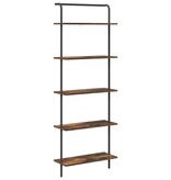 VidaXL Boekenkast Gerookt eiken 60 x 24 x 168 cm Bewerkt hout