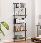 VidaXL Boekenkast Gerookt eiken 60 x 24 x 168 cm Bewerkt hout