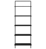 VidaXL Boekenkast Zwart eiken 60 x 24 x 168 cm Bewerkt hout