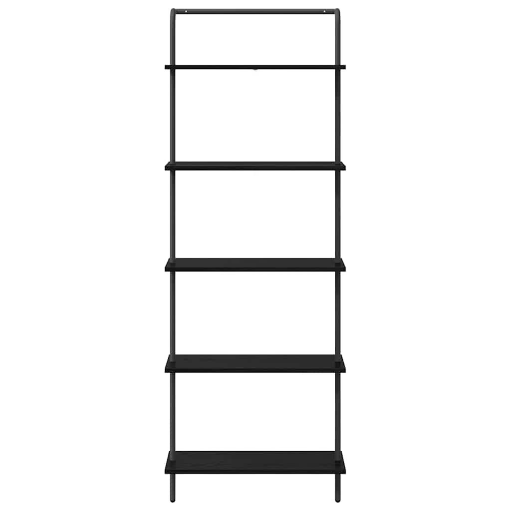 VidaXL Boekenkast Zwart eiken 60 x 24 x 168 cm Bewerkt hout