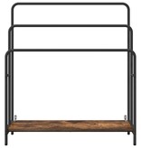 VidaXL Kledingrek Gerookt eiken 90 x 30 x 100,5 cm Bewerkt hout