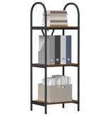 VidaXL Boekenkast Gerookt eiken 40 x 30 x 109 cm Bewerkt hout