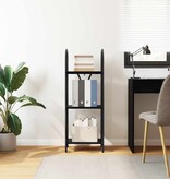 VidaXL Boekenkast Zwart eiken 40 x 30 x 109 cm Bewerkt hout