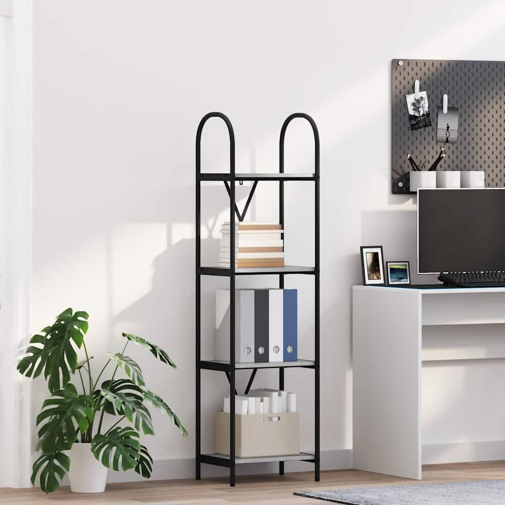 VidaXL Boekenkast Grijs sonoma 40 x 30 x 146 cm Bewerkt hout