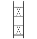 VidaXL Boekenkast Grijs sonoma 40 x 30 x 146 cm Bewerkt hout