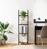 VidaXL Boekenkast Gerookt eiken 40 x 30 x 146 cm Bewerkt hout