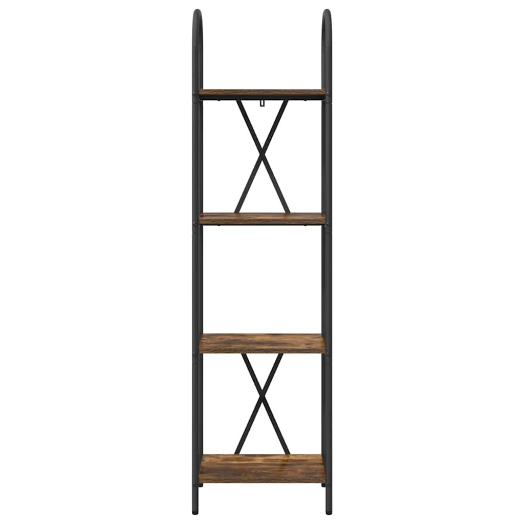 VidaXL Boekenkast Gerookt eiken 40 x 30 x 146 cm Bewerkt hout