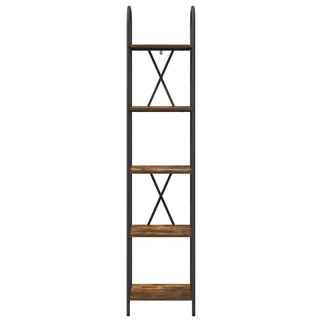 VidaXL Boekenkast Gerookt eiken 40 x 30 x 183 cm Bewerkt hout