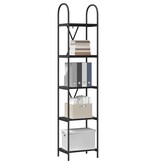 VidaXL Boekenkast Zwart eiken 40 x 30 x 183 cm Bewerkt hout