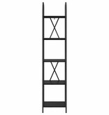 VidaXL Boekenkast Zwart eiken 40 x 30 x 183 cm Bewerkt hout