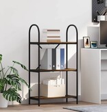 VidaXL Boekenkast Gerookt eiken 60 x 30 x 109 cm Bewerkt hout