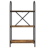 VidaXL Boekenkast Gerookt eiken 60 x 30 x 109 cm Bewerkt hout