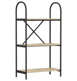 VidaXL Boekenkast Sonoma eiken 60 x 30 x 109 cm Bewerkt hout