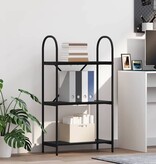 VidaXL Boekenkast Zwart eiken 60 x 30 x 109 cm Bewerkt hout