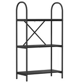 VidaXL Boekenkast Zwart eiken 60 x 30 x 109 cm Bewerkt hout