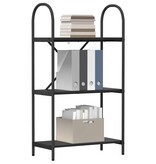 VidaXL Boekenkast Zwart eiken 60 x 30 x 109 cm Bewerkt hout