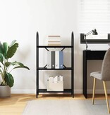 VidaXL Boekenkast Zwart eiken 60 x 30 x 109 cm Bewerkt hout