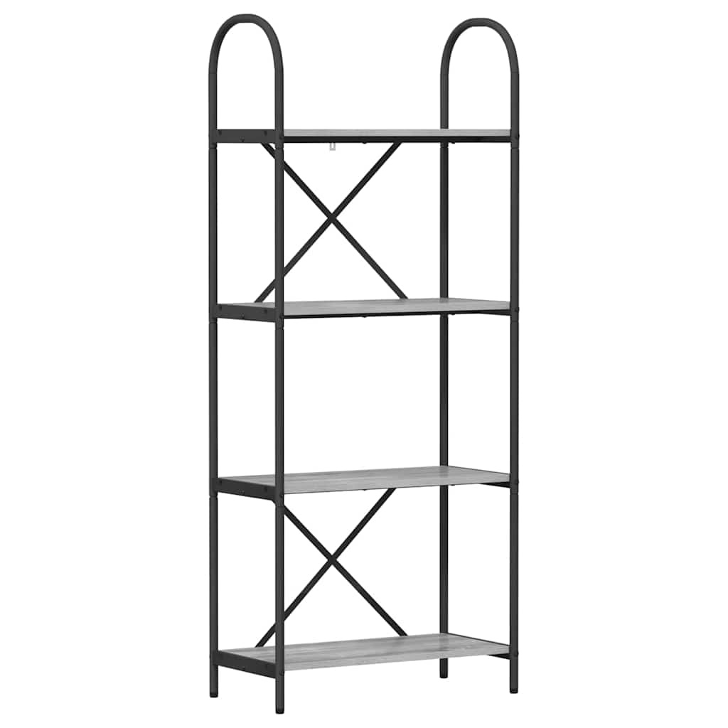 VidaXL Boekenkast Grijs sonoma 60 x 30 x 146 cm Bewerkt hout