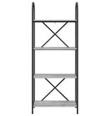 VidaXL Boekenkast Grijs sonoma 60 x 30 x 146 cm Bewerkt hout