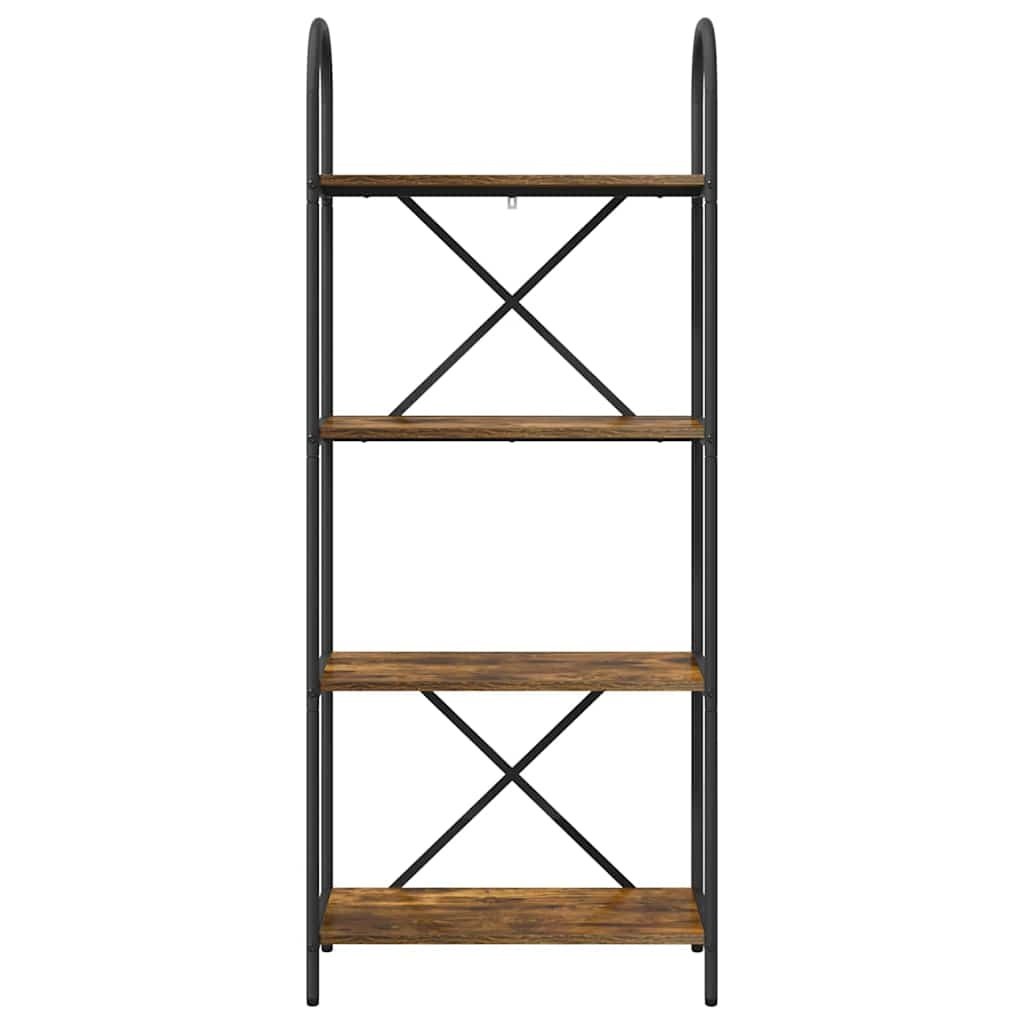 VidaXL Boekenkast Gerookt eiken 60 x 30 x 146 cm Bewerkt hout