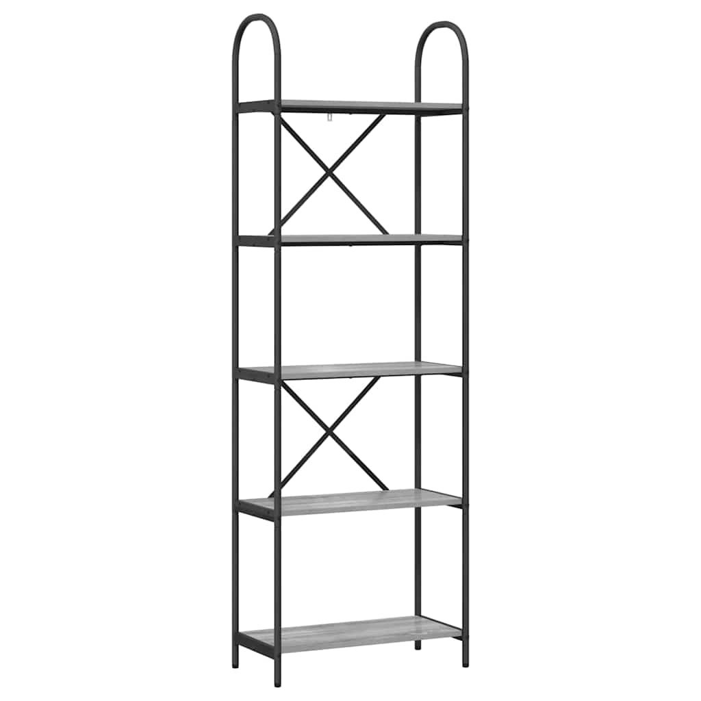 VidaXL Boekenkast Grijs sonoma 60 x 30 x 183 cm Bewerkt hout