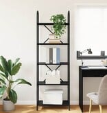 VidaXL Boekenkast Zwart eiken 60 x 30 x 183 cm Bewerkt hout