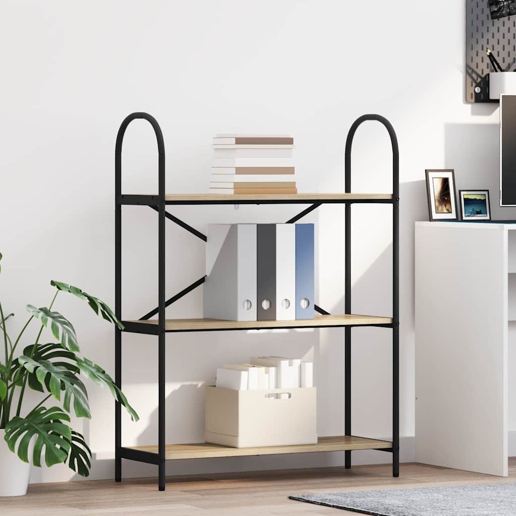 VidaXL Boekenkast Sonoma eiken 80 x 30 x 109 cm Bewerkt hout